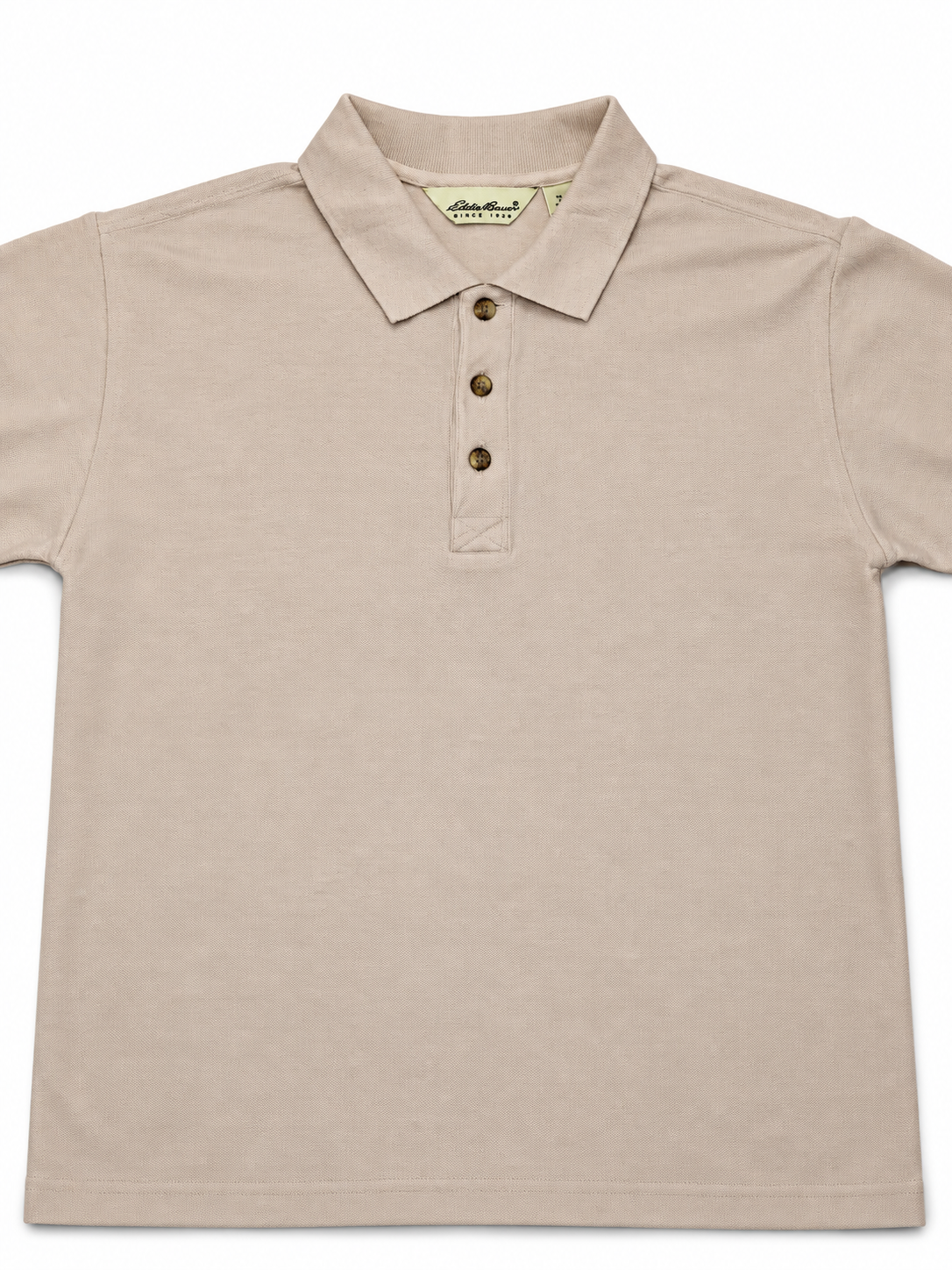 Eddie Bauer Beige Polo Shirt