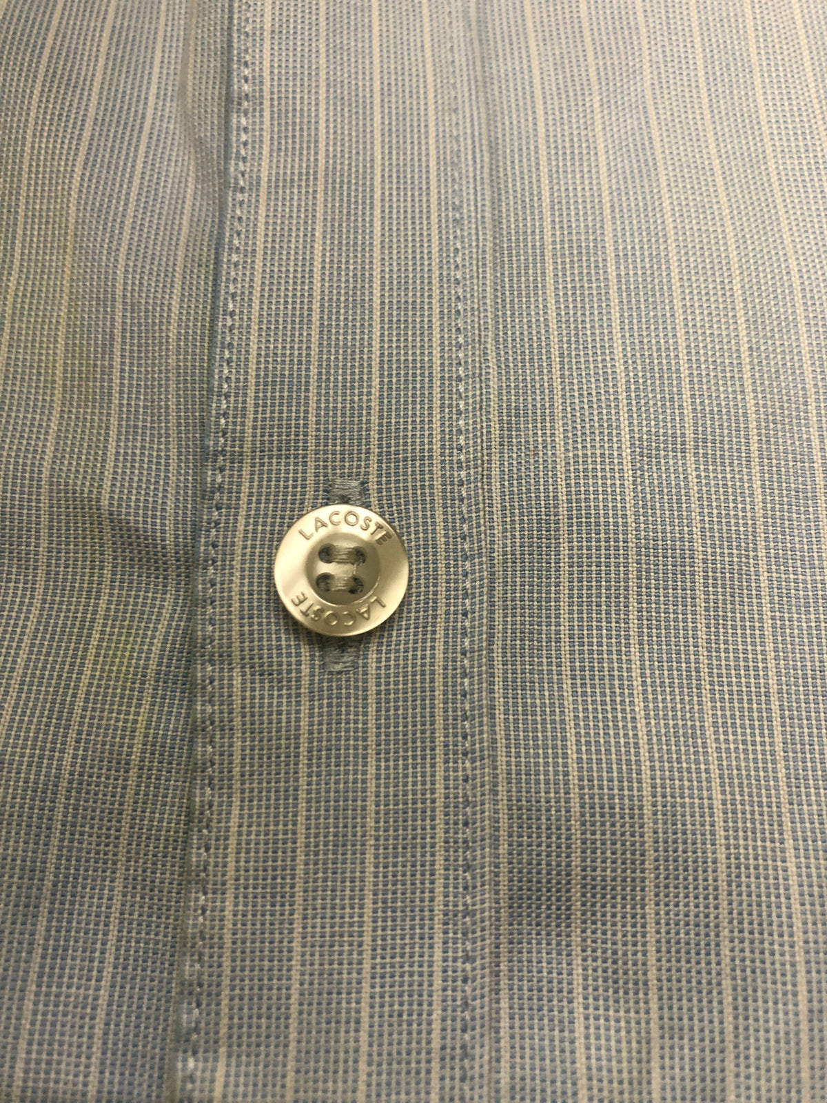 Lacoste Light Blue Pinstripe Shirt