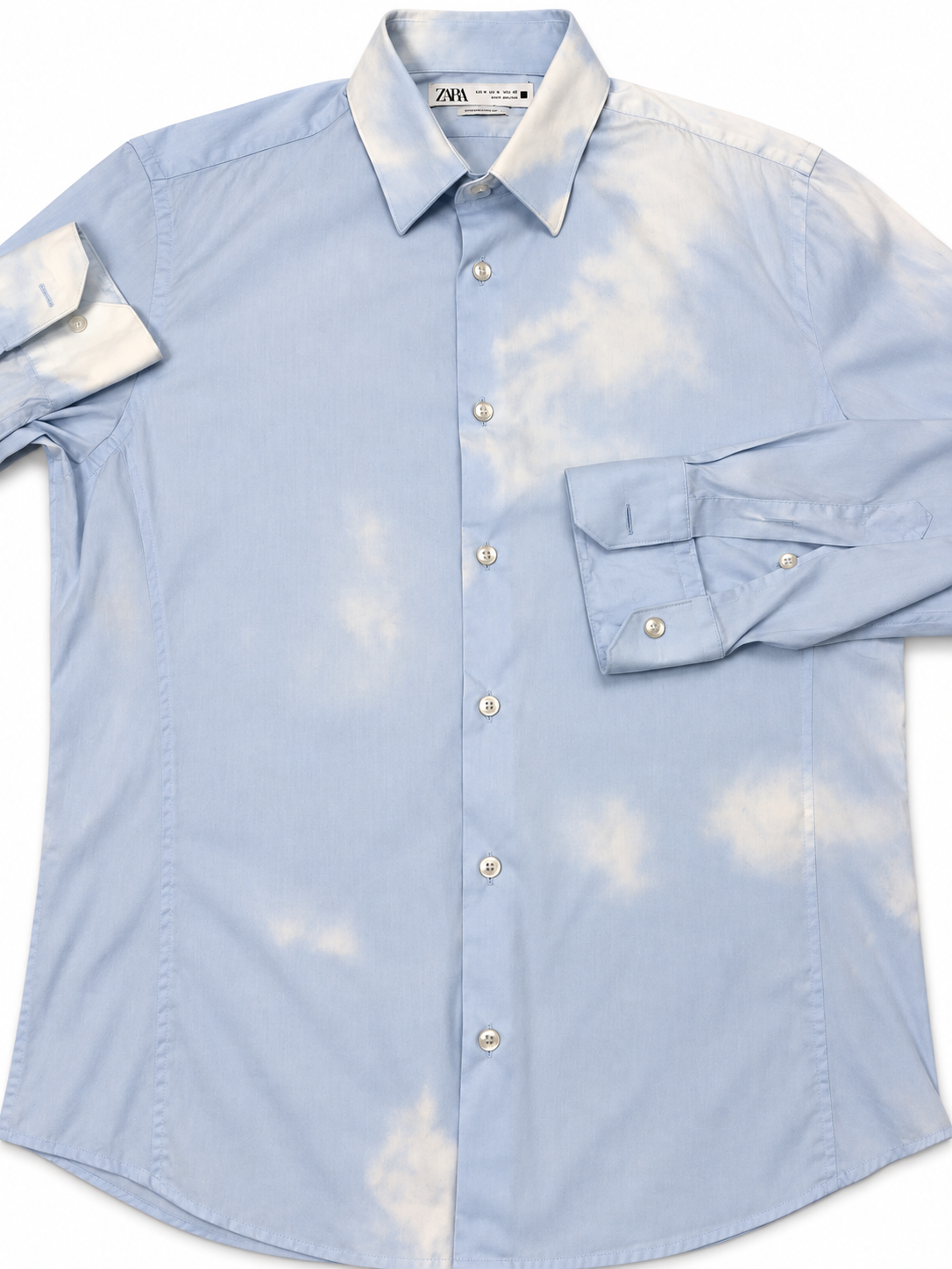 Zara Pale Blue Button-Down Shirt