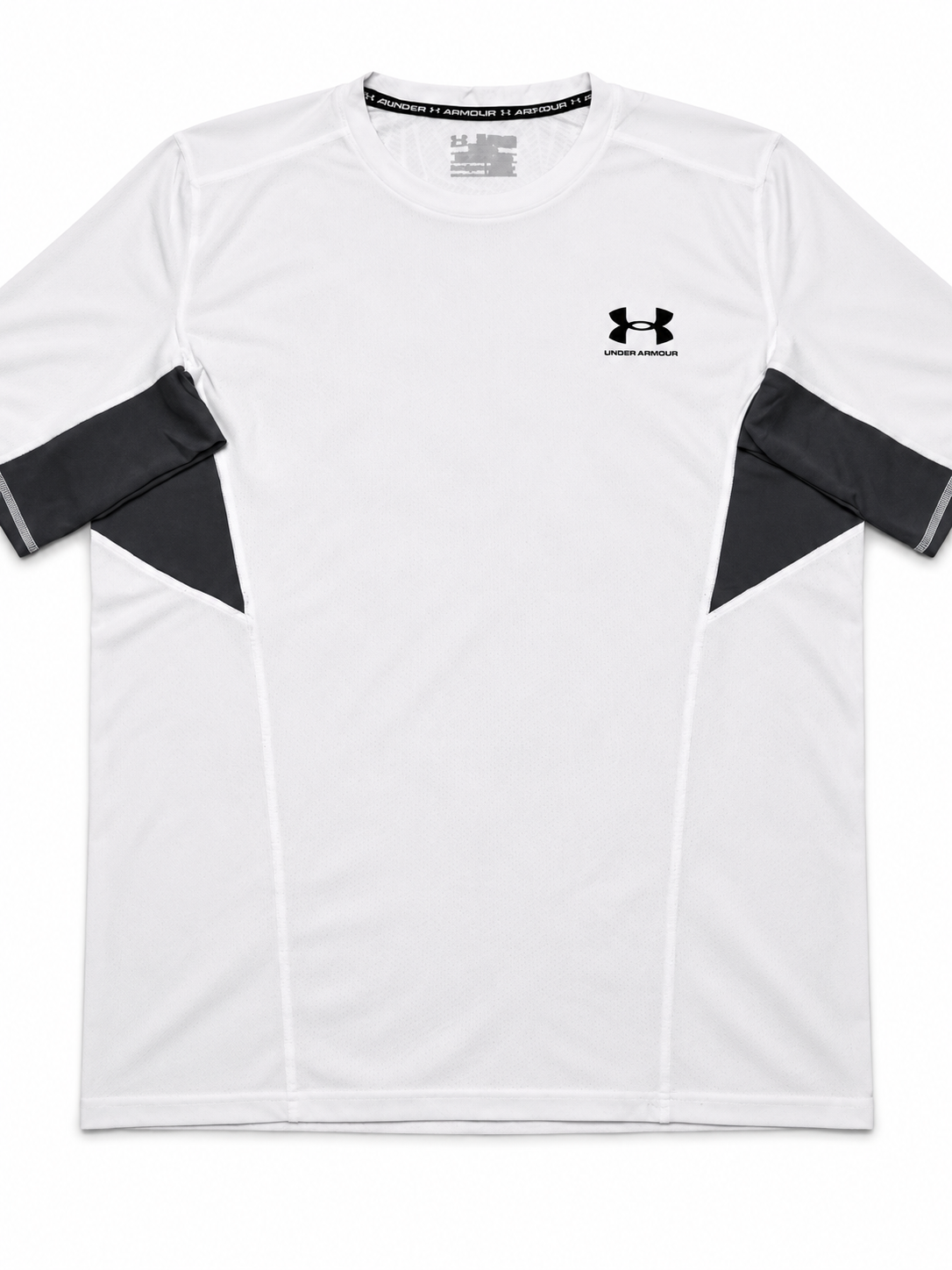 Under Armour White and Charcoal Athletic Shirt