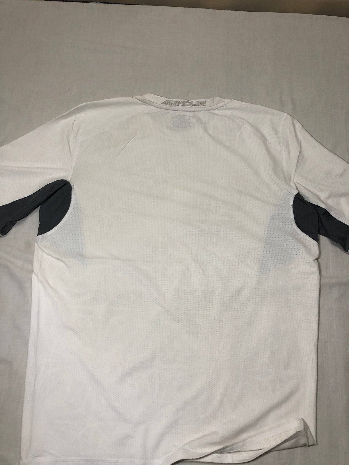Under Armour White and Charcoal Athletic Shirt