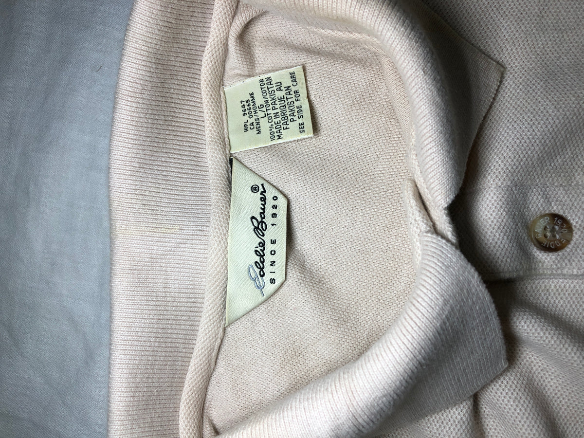 Eddie Bauer Beige Polo Shirt