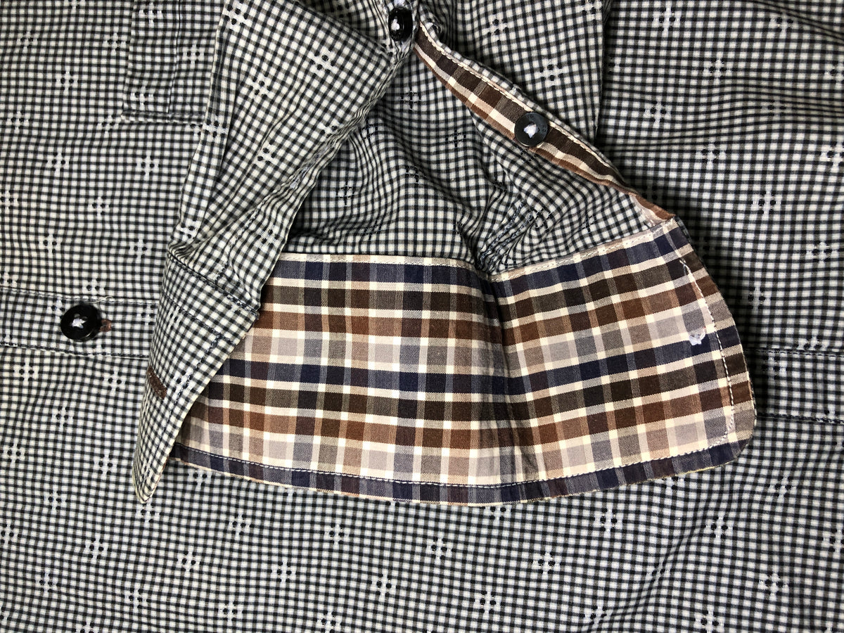 Roberto Verino Black Micro-Check Shirt